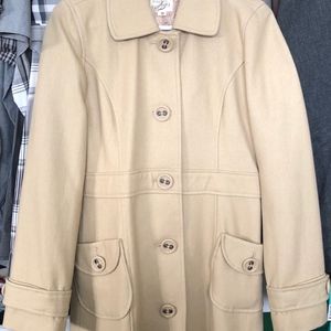 Tulle - Tan Peacoat (size small women)